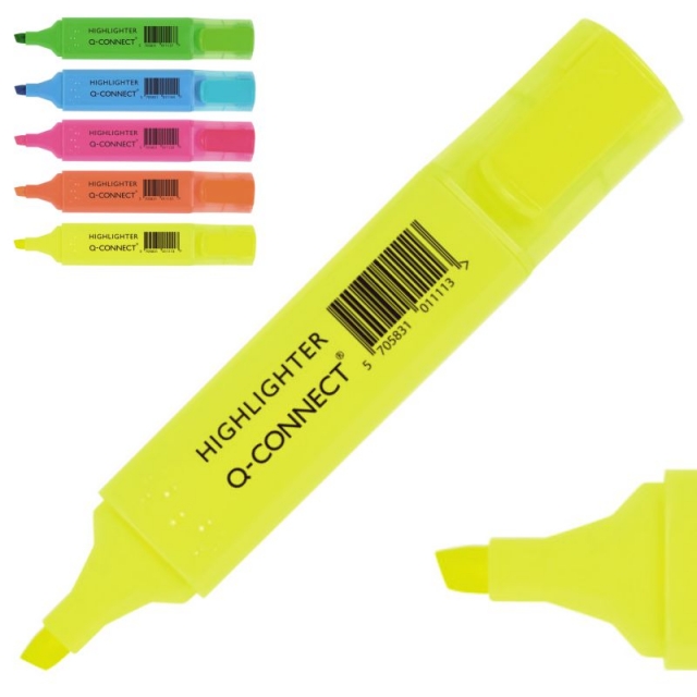 Comprar Marcador Rotulador fluorescente neon econmico Q-connect