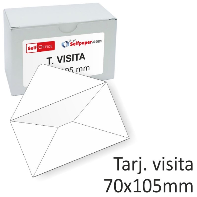 Comprar Sobres tarjetas de visita 70x105 mm, econmicos, Caja 100 u