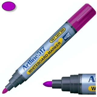 Rotulador Artline pizarra Violeta borrable, punta  EK-517-VI