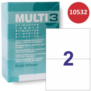 Multi3 10532, Etiquetas econmicas impresora 148x210