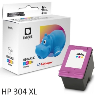 HP 304XL Tri-color, Compatible, cartucho alta  Iberjet 304XLCC