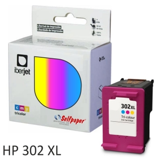 Cartucho de tinta compatible HP 302XL  Iberjet 302XLCC