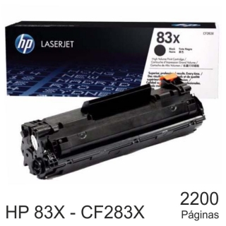 HP 83X CF283X, Toner XL, 2200