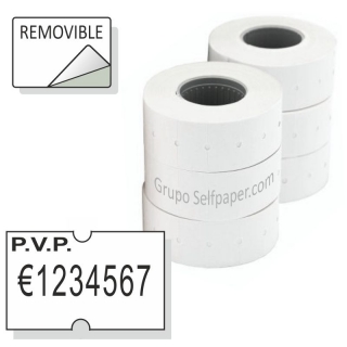 Rollo etiquetas precios PVP 21x12 mm  Apli 101949