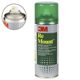 3M ReMount, Spray pegamento reposicionable indefinidamente  Scotch R-MOUNT