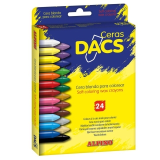 Ceras blandas Dacs, de 24 colores  Alpino DA050295