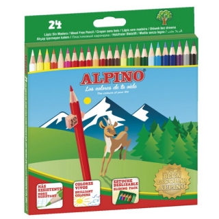 Caja de 24 colores Alpino surtidos  AL000658