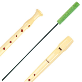 Limpiador de flauta dulce, escobilla, varilla,  Liderpapel TM80005