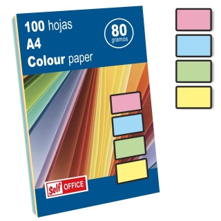 Papel Din A4 colores claritos pastel  Liderpapel PC53