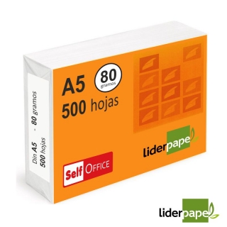 Papel Din A5 80 gramos Paquete  Liderpapel PB02