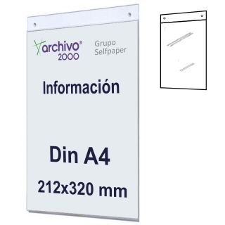 Display expositor pared, placa, Din A4  Archivo-2000 10704CSTP