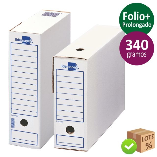 Comprar Caja archivo definitivo 340 grs. Folio prolongado Ecouse