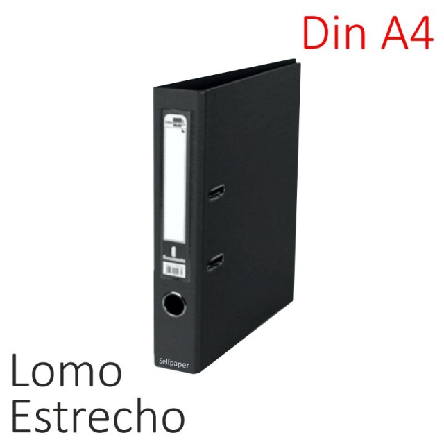 Comprar Archivador Liderpapel AY06 Din A4 lomo estrecho Negro 52mm