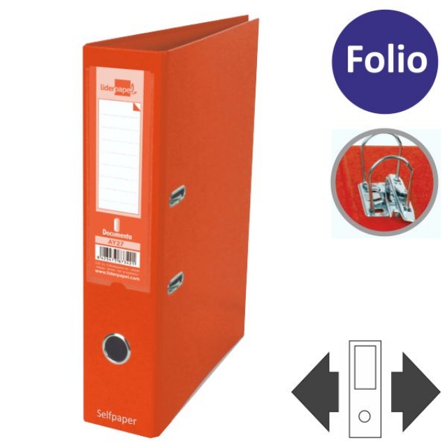 Comprar Archivador Palanca Liderpapel Fº ancho Naranja AZ52
