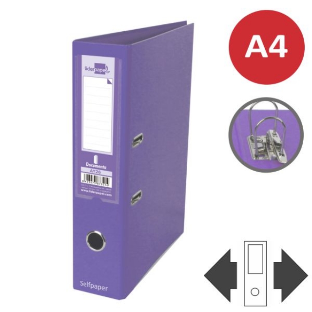Comprar Archivador Palanca Liderpapel Din A4 ancho Violeta AZ74