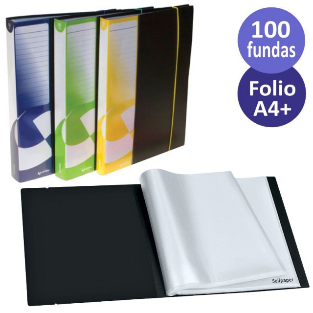 Comprar Carpeta con 100 fundas Grafoplas tapas rgidas