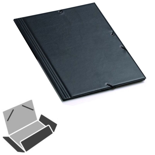 carpeta clasica gomas pvc solapas folio