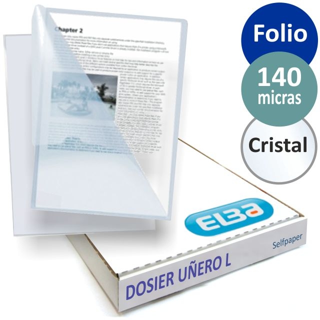 Comprar Carpeta Dossier Uñero Elba Standard Folio Plastico 140 Mc Pi