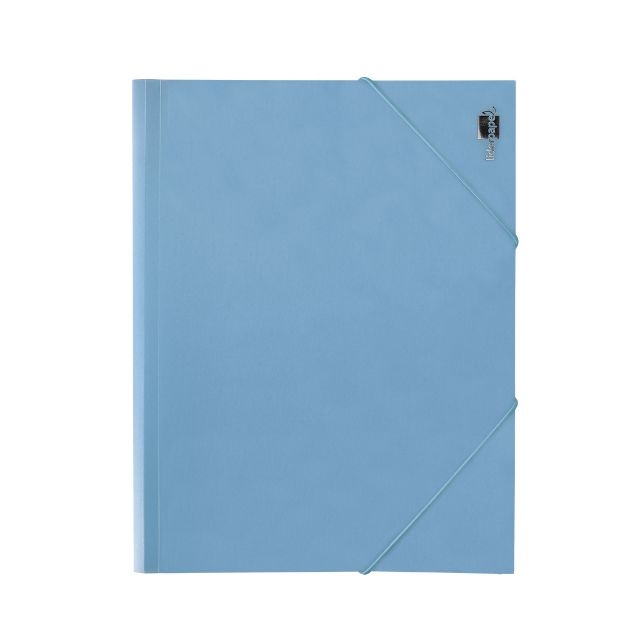 Carpeta gomas plástico solapas Din A4 azul celeste