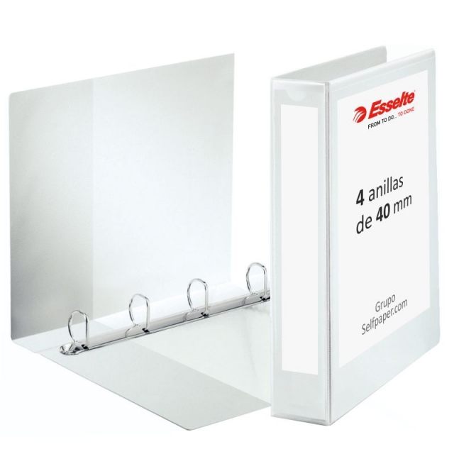 Comprar Carpeta canguro Esselte Plus 4 anillas 40mm personalizable