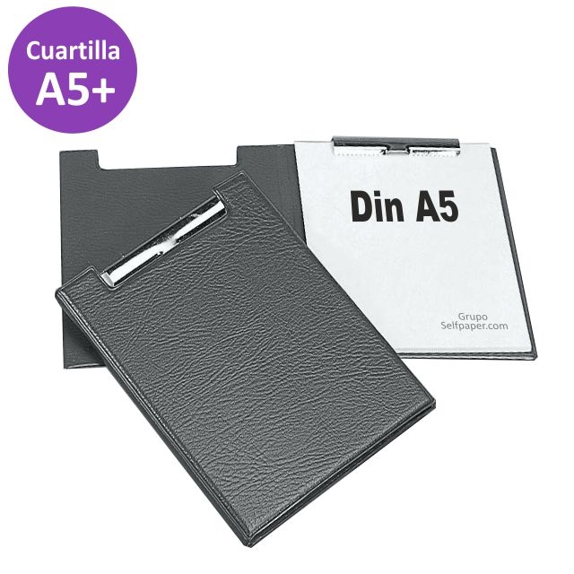 Comprar Carpeta plástico con Pinza, Cuartilla, Din A5, Negro