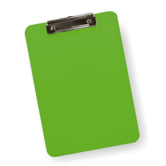 Comprar Placa portanotas con pinza miniclip, Din A4 plástico Verde