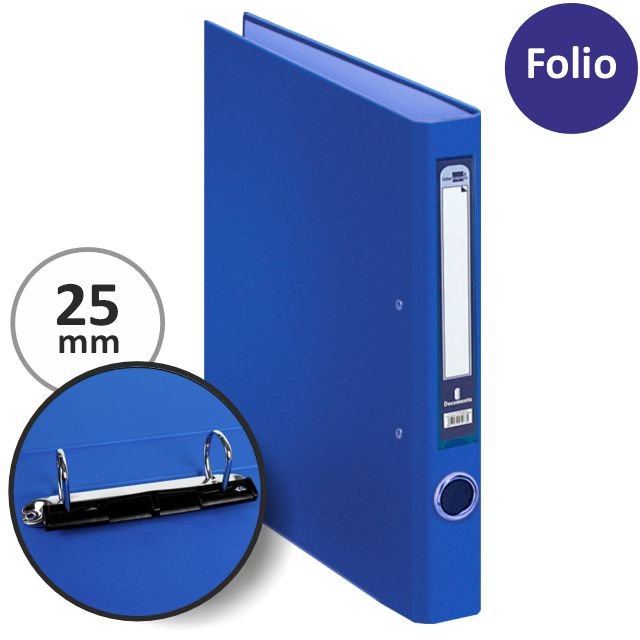 Comprar Carpeta Liderpapel 2 anillas de 25 mm Folio azul