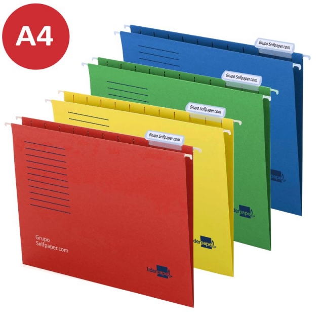 Comprar Carpeta colgante color Azul Din A4 Liderpapel SF05