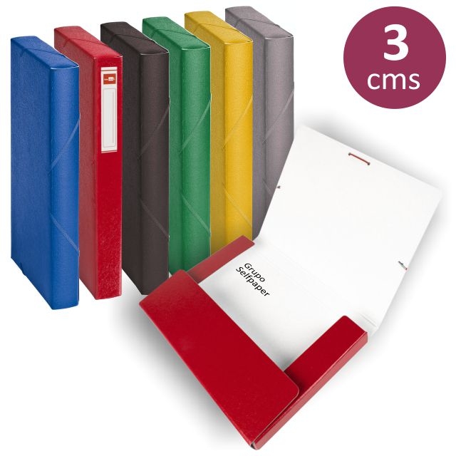 colores cajas carpetas proyectos lomo 3 cms