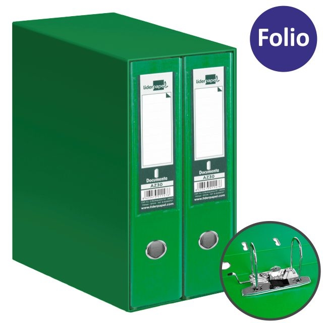 Comprar Módulo 2 archivadores palanca Liderpapel MD47, verde