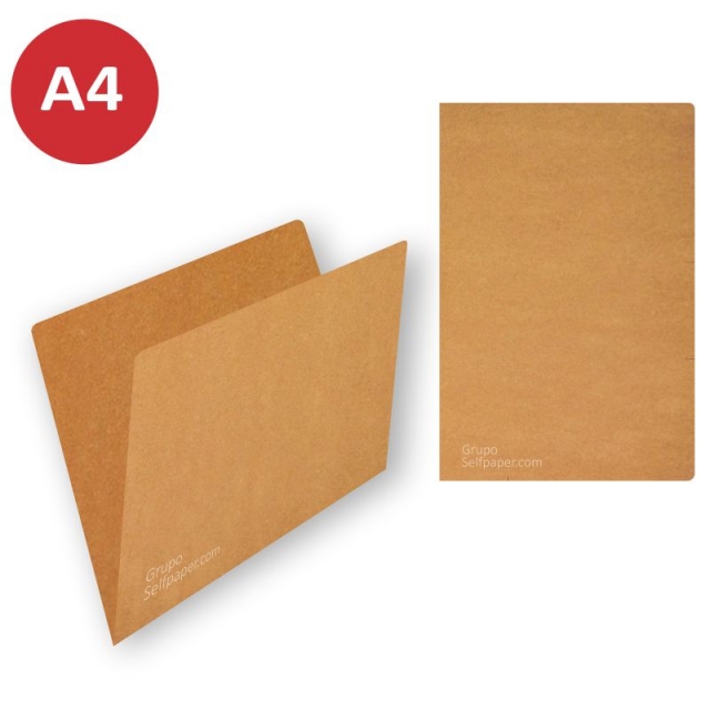 Comprar Subcarpetas Din A4 econmicas kraft marrn, 170 grs