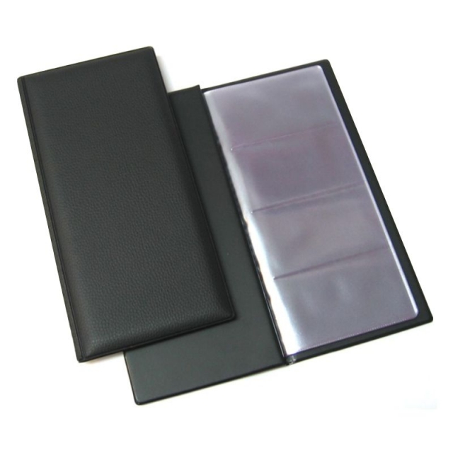 Comprar Portatarjetas simil piel negro para 160 tarjetas