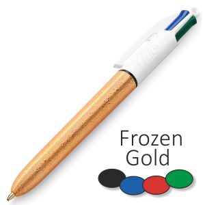 Bolígrafo Bic 4 colores Frozen, Oro congelado