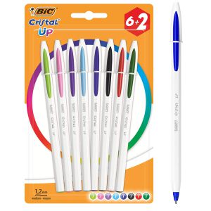 Bic Cristal UP Colores Paquete 6+2 bolígrafos Gratis