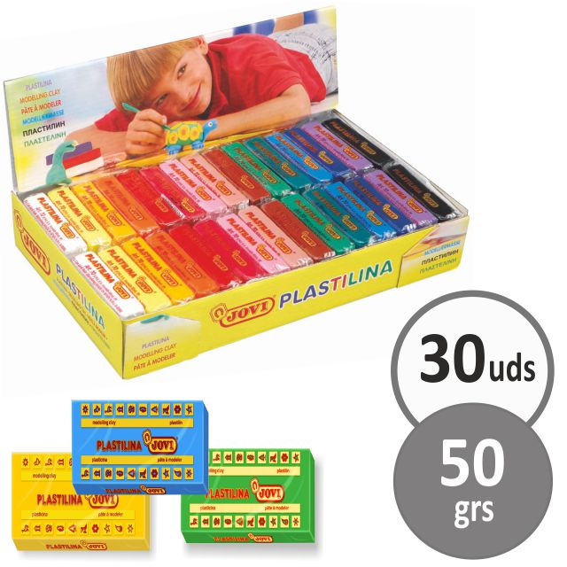 Jovi Super Kit Plastilina Set De 3 Pastillas De Plastilina De 50