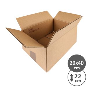 Cajas de embalar medianas, 29x40 x22 cms, montables