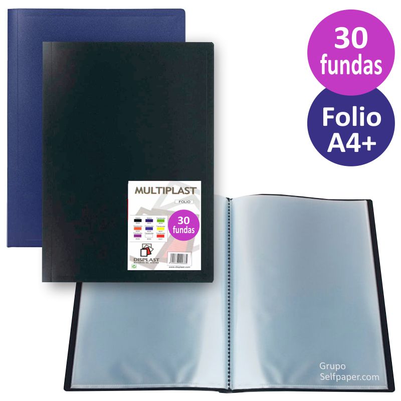 Carpeta fundas A4, portada personalizable 30 fundas