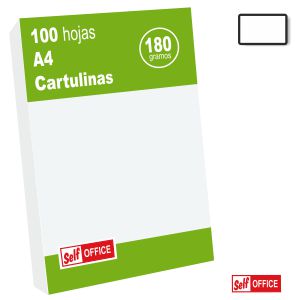 Cartulinas blancas Din A4  economicas Pte. 100 hojas