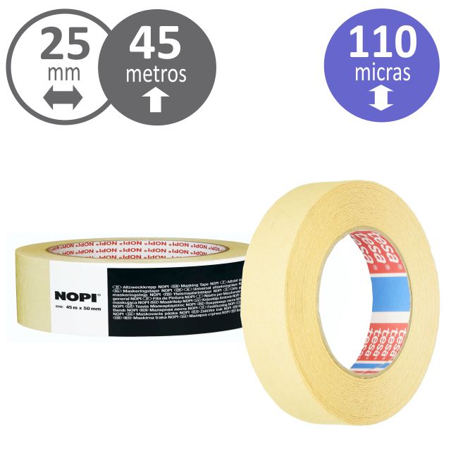 Cinta de Pintor 45 metros lineales x 30 mm - Cajas y Precintos