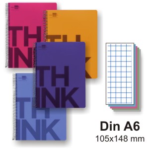 Comprar Cuaderno 140 hojas tapa plastico - libreta Din A6 105x148mm
