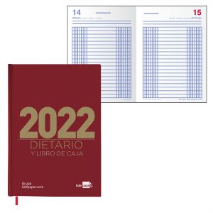Agenda dietario 2022 cuartilla, medio