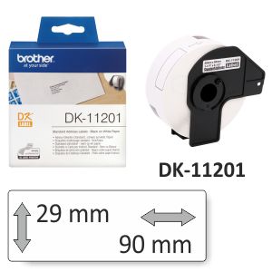 brother DK-11201, DK-11201 rollo Etiquetas impresora