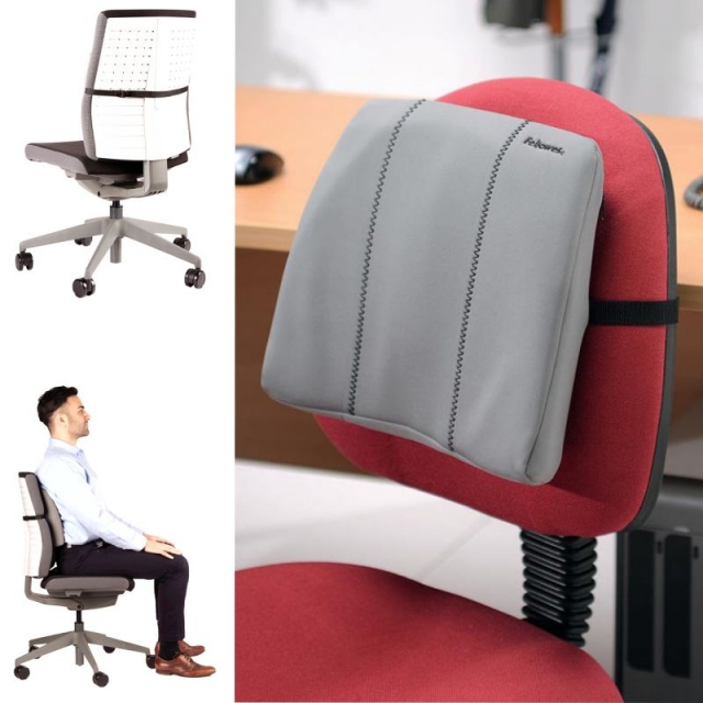 Comprar Respaldo lumbar silla oficina cojn Fellowes Slimline 91909