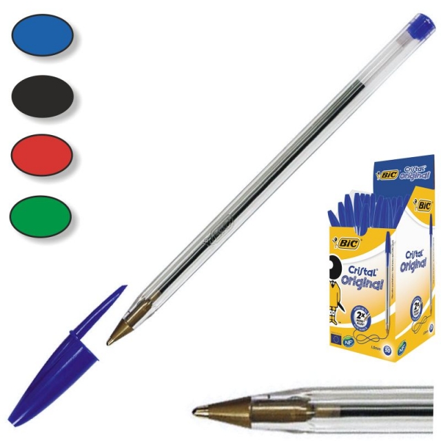 Comprar Boligrafos Bic cristal punta normal - economicos - caja 50 u