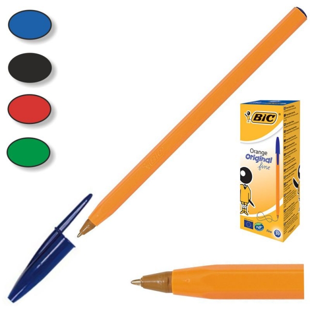 Comprar Bolgrafos Bic Naranja Punta Fina