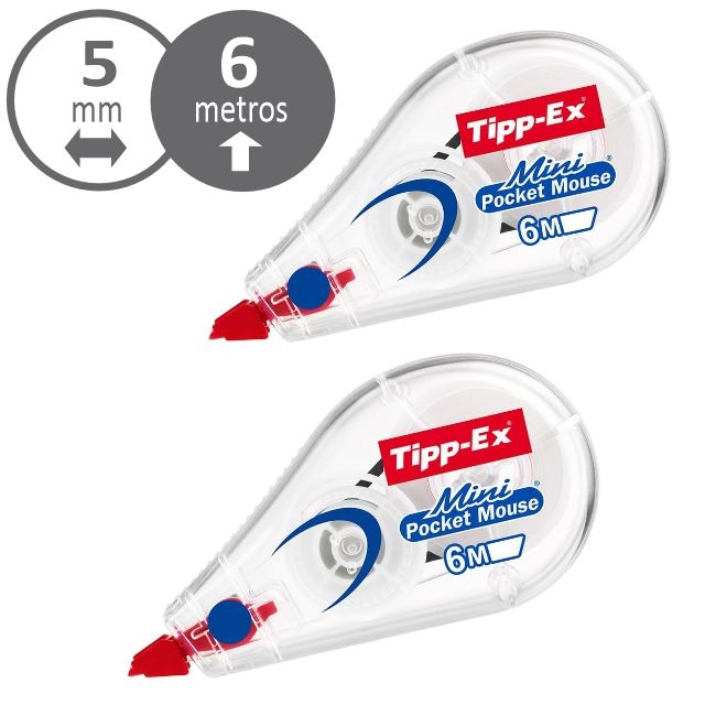 cinta correctora tippex mini pocket mouse 5 mm x 6