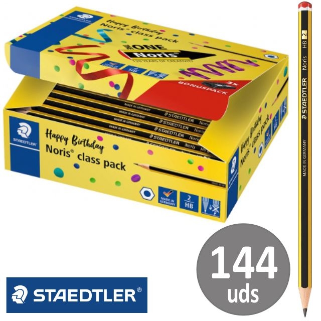 Comprar C/ 144 lapices Staedtler Noris Nº 2 HB ClassPack