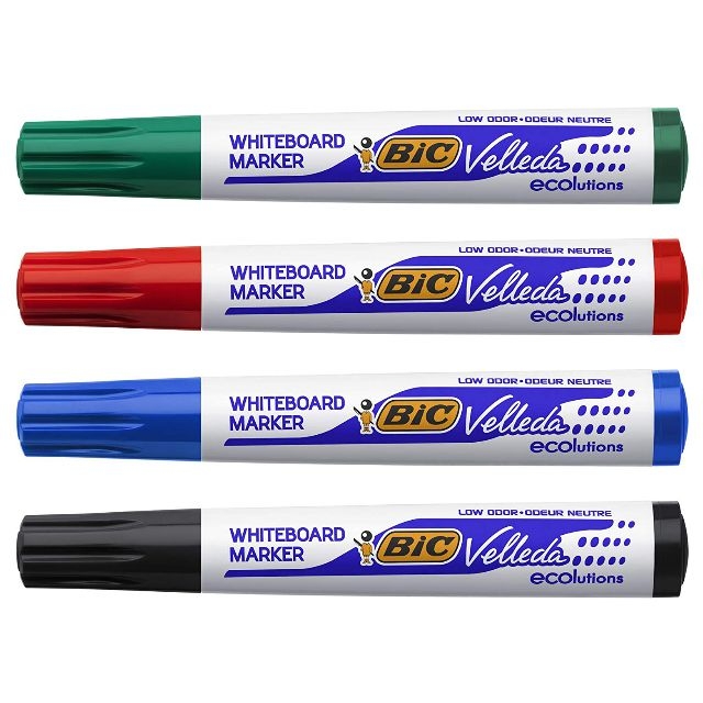 Marqueur effaçable Bic Velleda Ecolutions 1701 pointe ogive 4,95 mm sur