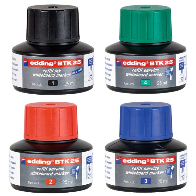 colores tinta edding btk25 pizarra blanca