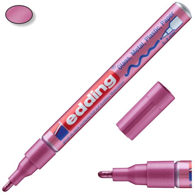Comprar Rotulador Permanente Edding 751-079 Rosa Metalizado